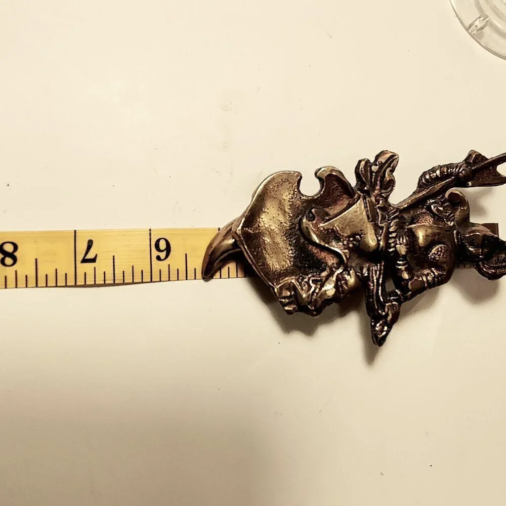 Brass Knight in Shining Armour Doorknocker 5.5